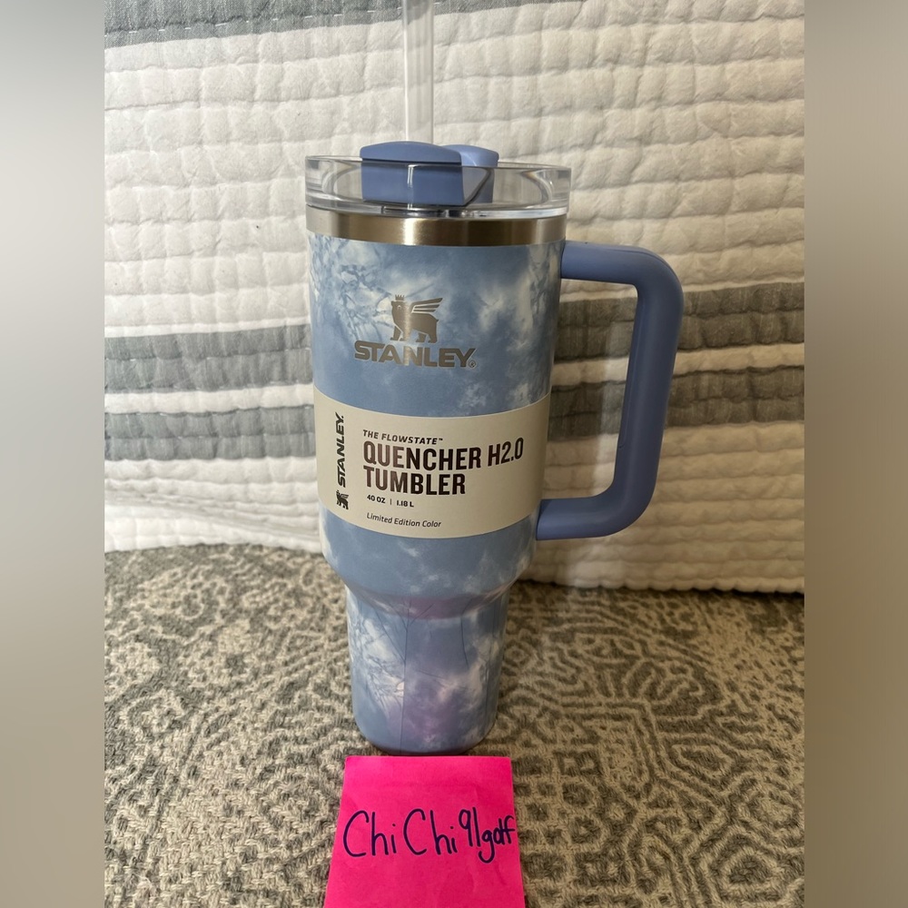 Stanley 40oz Stainless Steel H2.0 FlowState Quencher Tumbler - Ocean Tie Dye